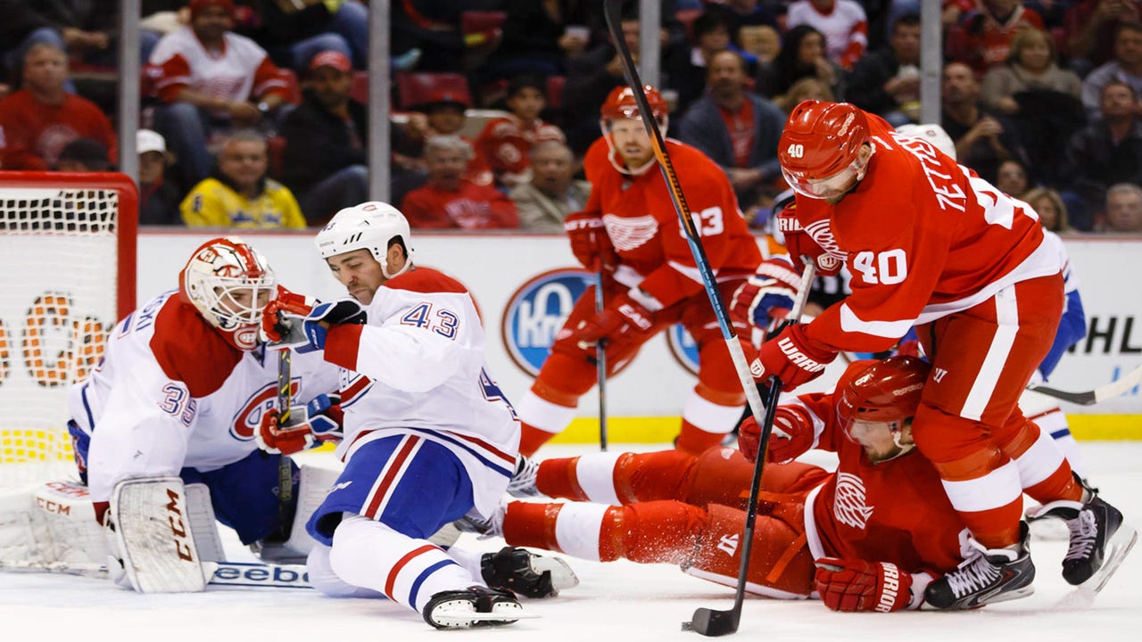 Lack of shots plague Wings against Canadiens